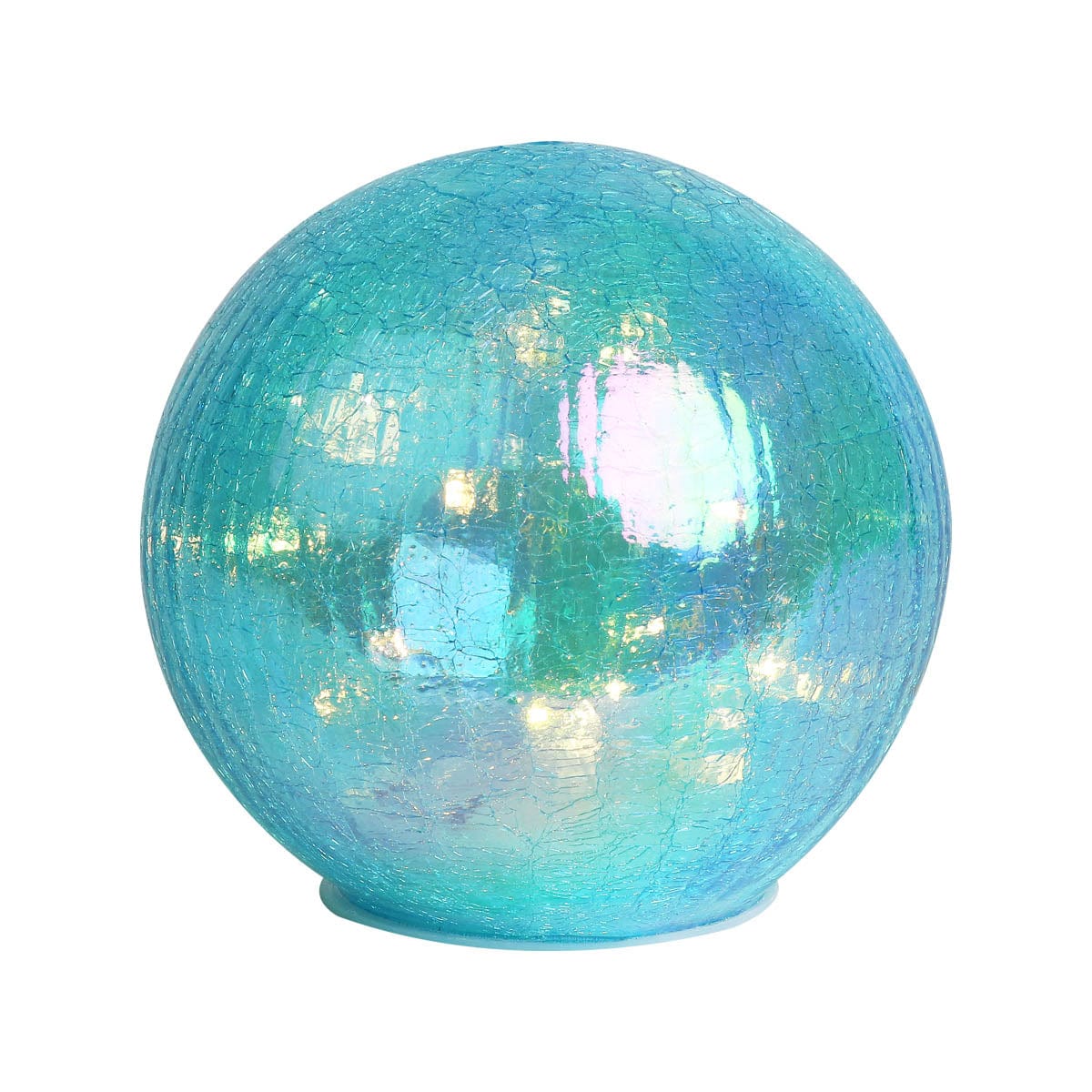 Globe en verre craquelé lumière LED