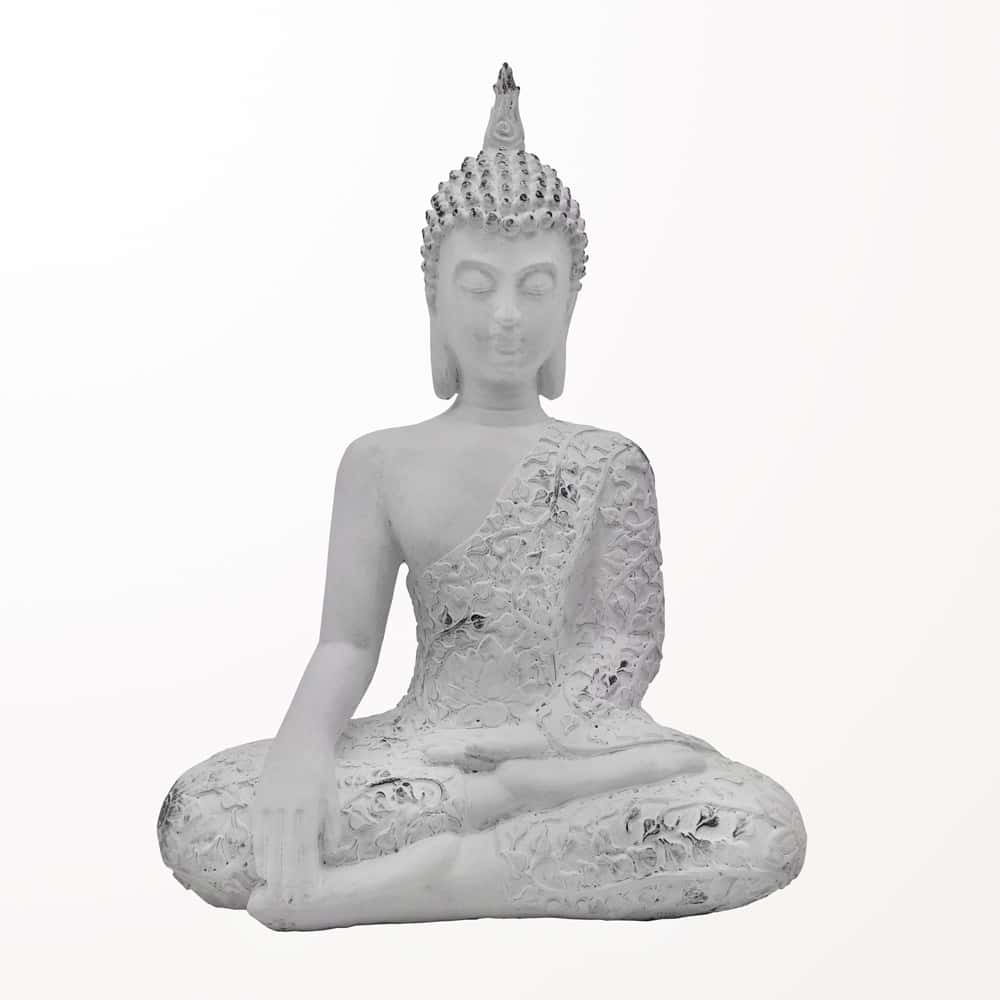 Bouddha méditation blanc