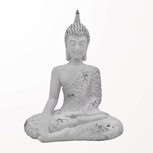 Bouddha méditation blanc