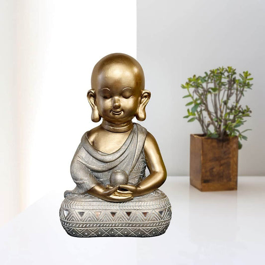 Bouddha en résine or