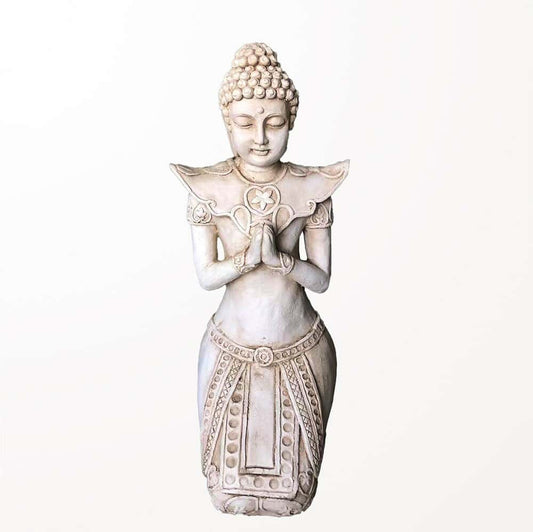 Bouddha prieur blanc matériaux de qualité