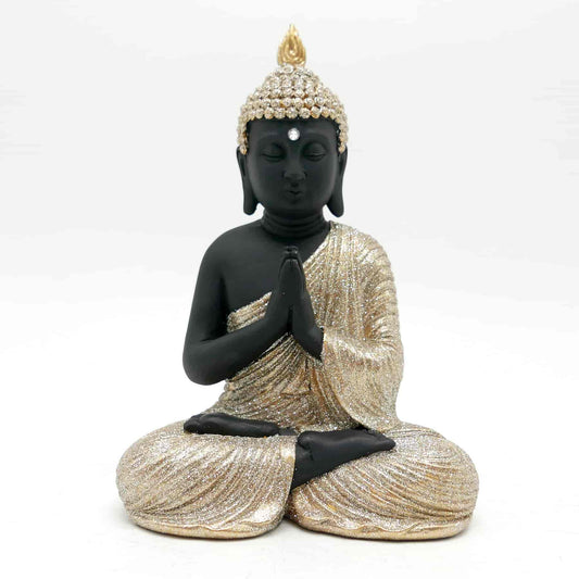 Bouddha prieur brillant en résine