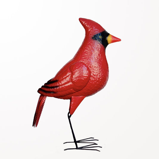 Cardinal rouge en métal très grand format