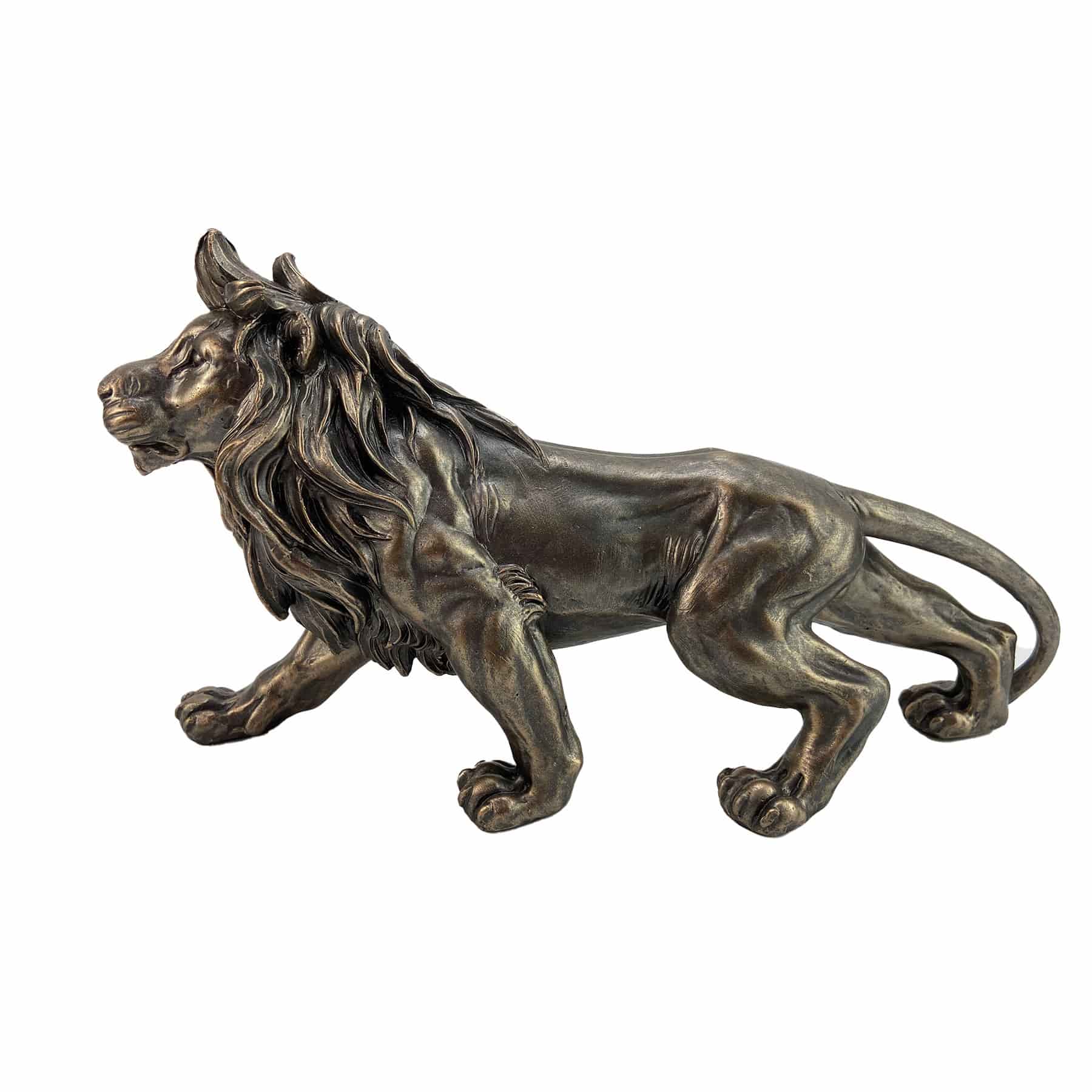 Figurine lion en résine