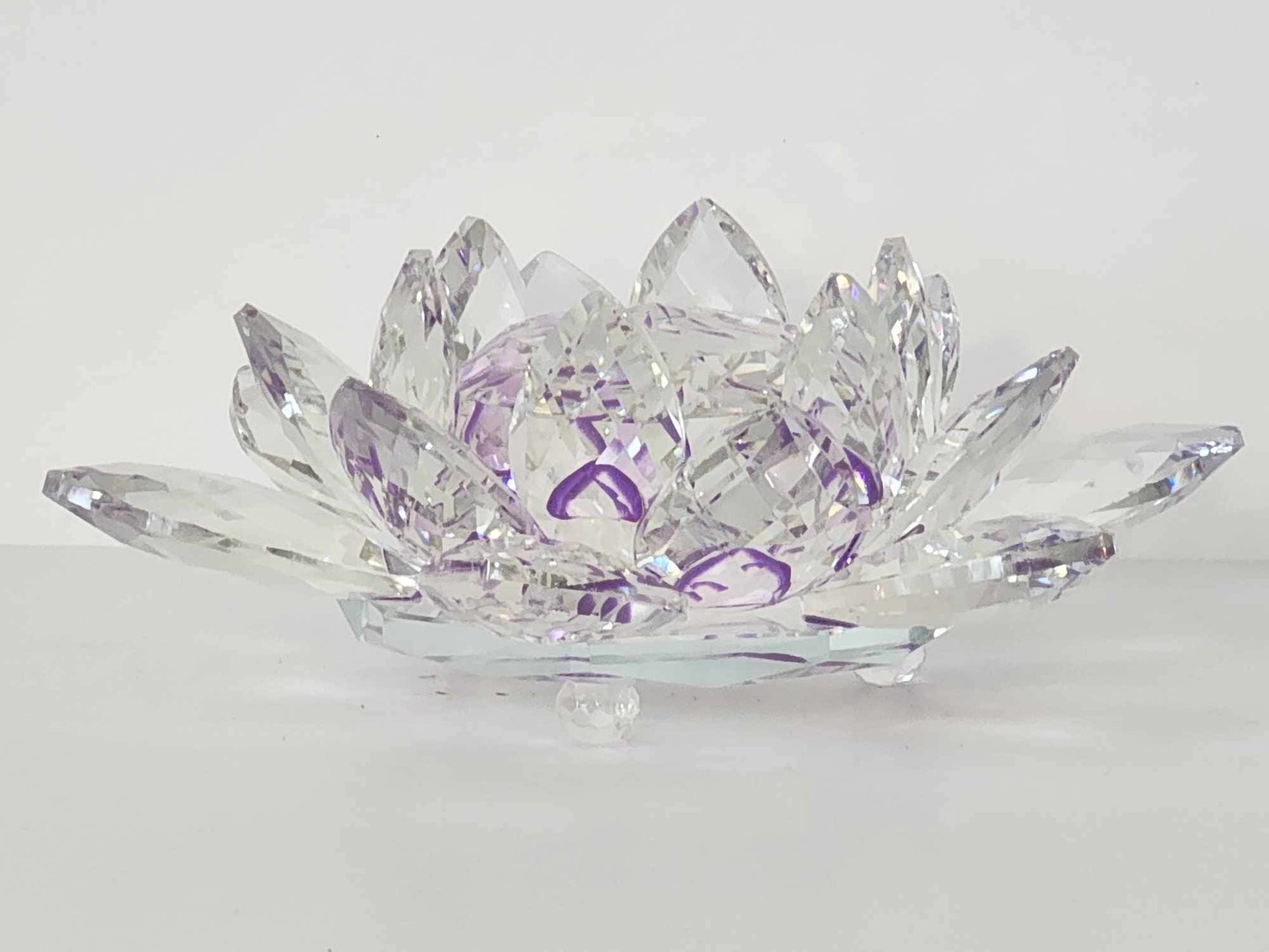 Fleur de lotus grand format en cristal