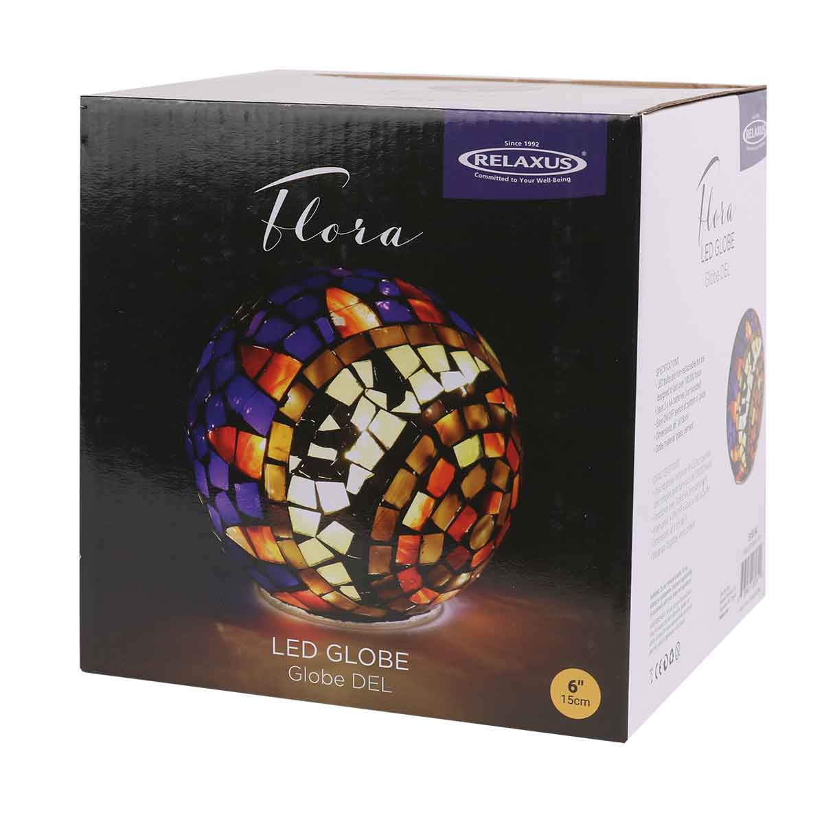 Globe lumineux LED Flora