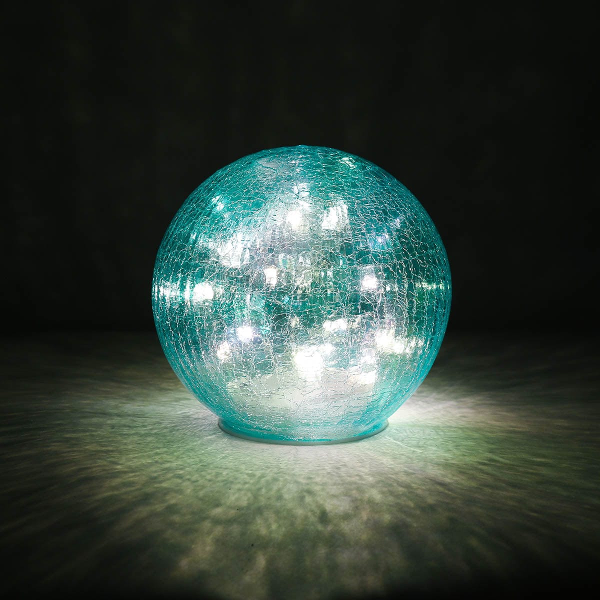 Globe en verre craquelé lumière LED