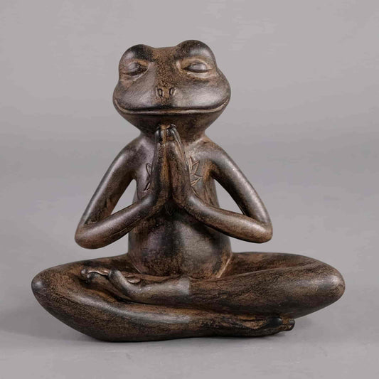 Figurine grenouille yoga