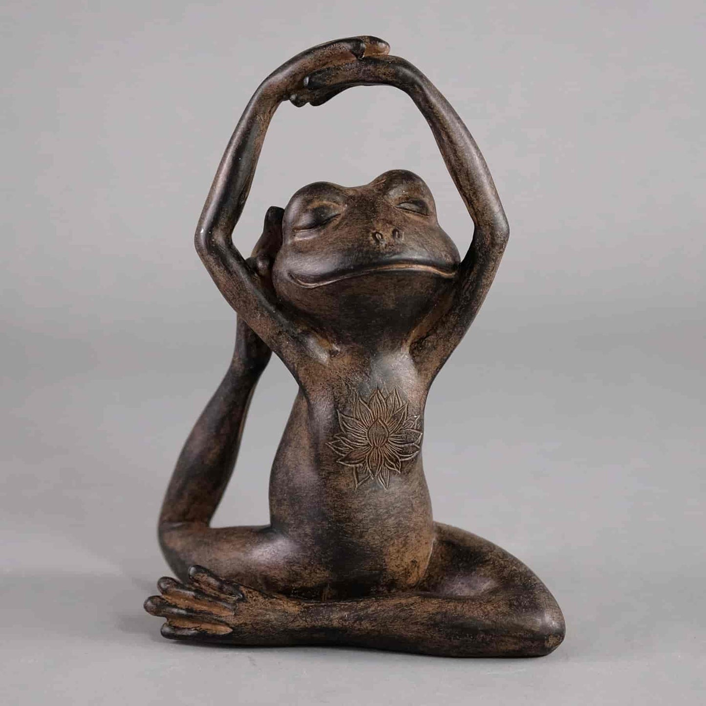 Figurine grenouille yoga