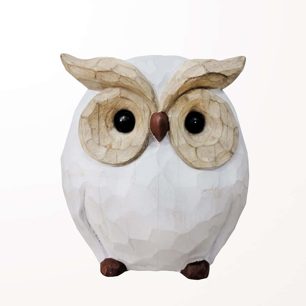 Hibou taille grande en céramique