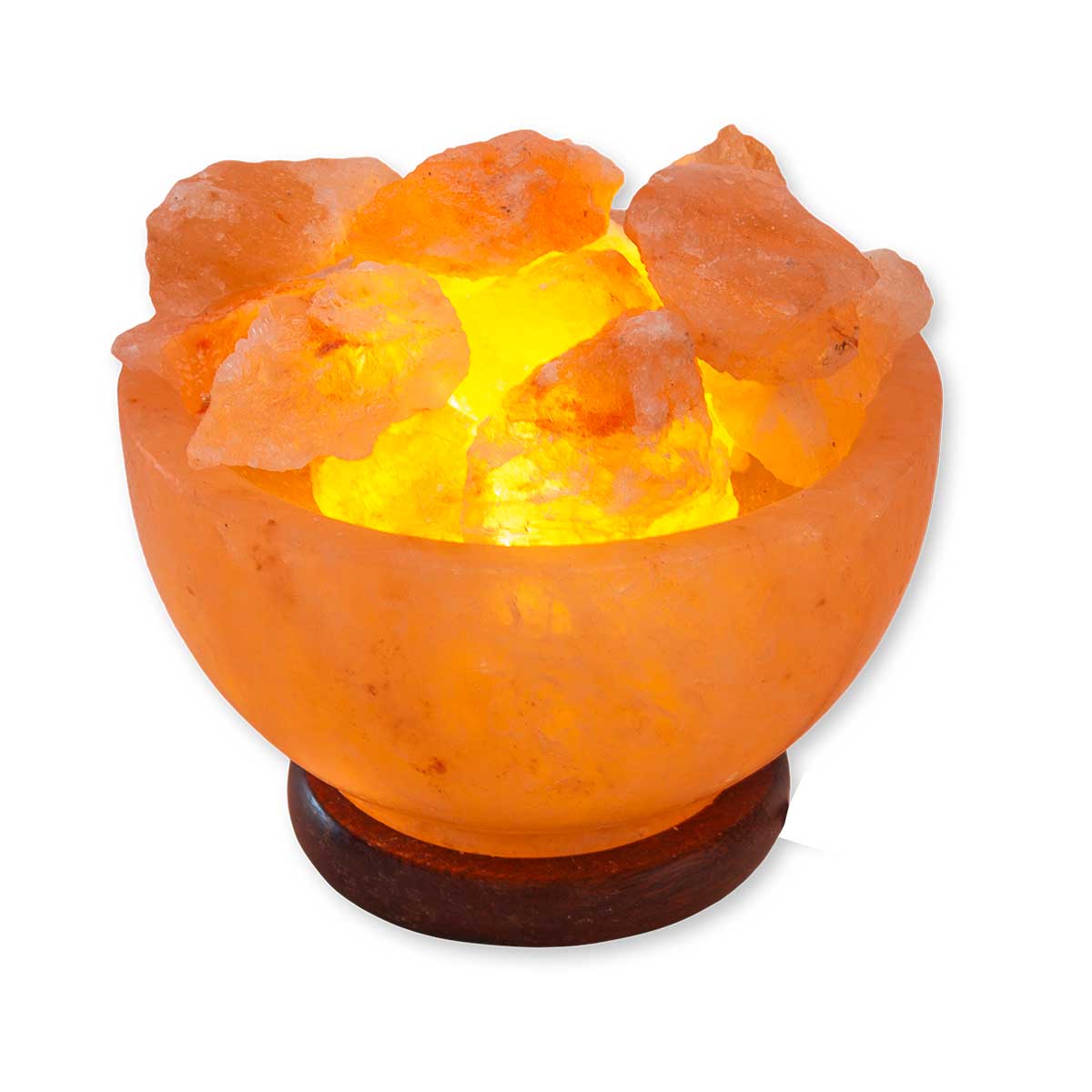 Lampe de sel de l'Himalaya bol de feu