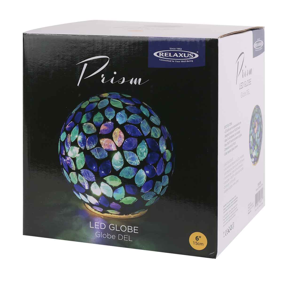 Globe lumineux prisme LED