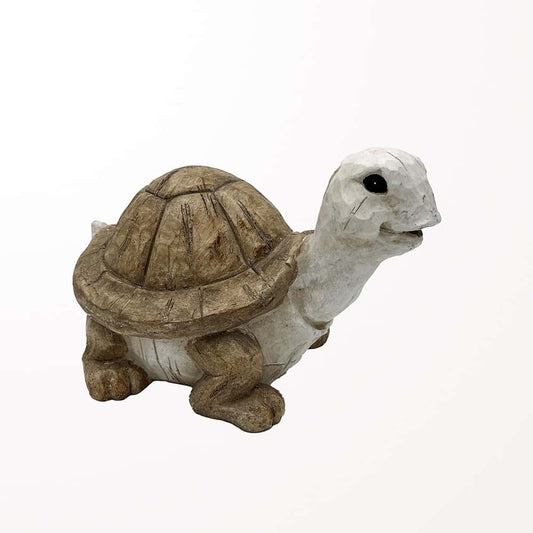 Tortue décoration en faux bois sculpté